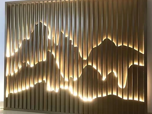 山水背景墙装饰设计案例