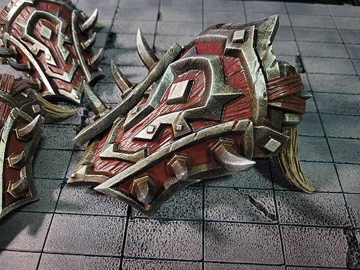 部落之魂 魔獸部落大盾（個人主頁-ZNjgzOTU0OTI=） - 手辦/模玩 - 站酷設(shè)計師山山黃燕飛原創(chuàng)素材 - 站酷ZCOOL