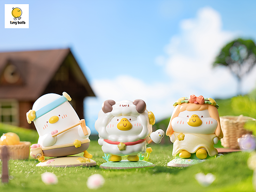 盲盒摄影 名创优品 小鸽鸽鸭星座 潮玩拍摄