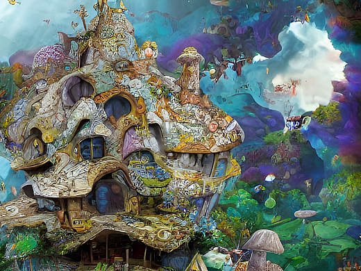 童话般的蘑菇屋