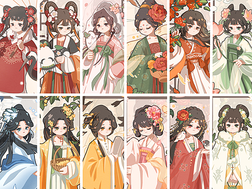 花神的庆典·十二花神插画系列