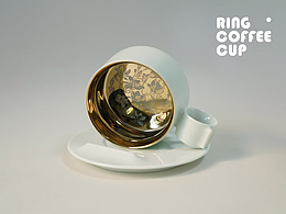 咖啡杯拍摄|玉兰镌刻纹咖啡杯