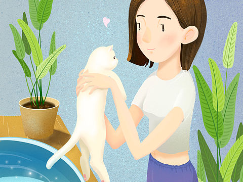 练习[z鼓掌]我想养只猫，这只能是个梦想了。（个人主页-ZNDE3NzMzMTY=） - 创作习作 - 站酷设计师孤独又灿烂的画笔原创素材 - 站酷ZCOOL