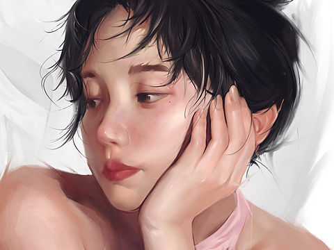 《发呆时光》（个人主页-ZNTMyMjA5MzI=） - 艺术插画 - 站酷设计师马尚ms原创素材 - 站酷ZCOOL