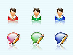 一组色彩亮丽的小图标