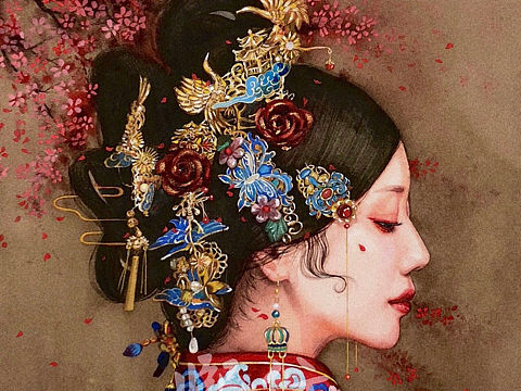 古风人物插画