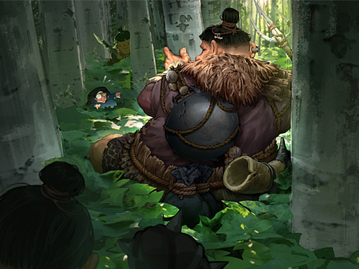 猎人插画-游戏原画1500363天前一组漫画插画-商业插画15021年前小可爱