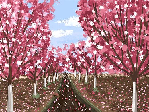 写生梅花开（个人主页-ZNTIxMDI1NzY=） - 艺术插画 - 站酷设计师shuting吖原创素材 - 站酷ZCOOL