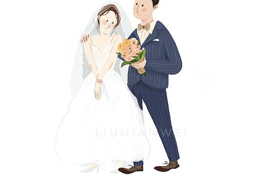 定制婚礼插画
