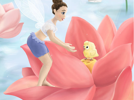 Lotus Fairy 荷花仙子|儿童插画|绘本插图|板绘