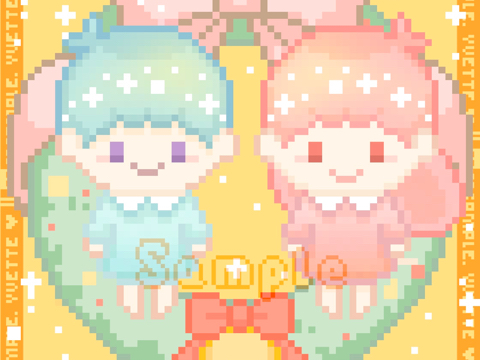 💠💖双子星像素画💖💠稿件展示