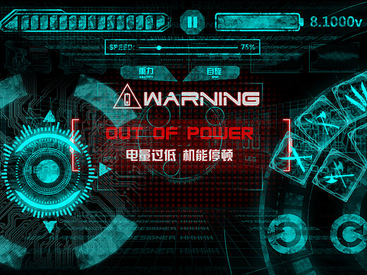 GANKER机器人操作界面（UI-技能-武器-弹窗-科幻-游戏）