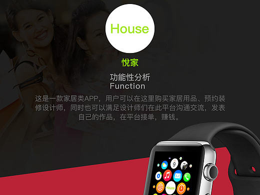 家具类APP Apple Watch界面展示