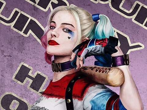 哈莉·奎茵445兔88冬牧莓兮mayv威化饼v小丑女24joker爱设计故障艺术