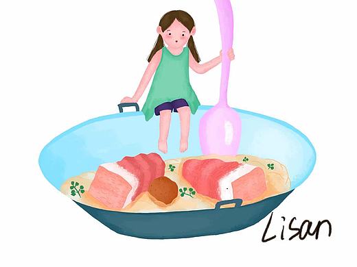 红烧肉（个人主页-ZNDc0ODU3MzY=） - 儿童插画 - 站酷设计师插画师Lisan原创素材 - 站酷ZCOOL