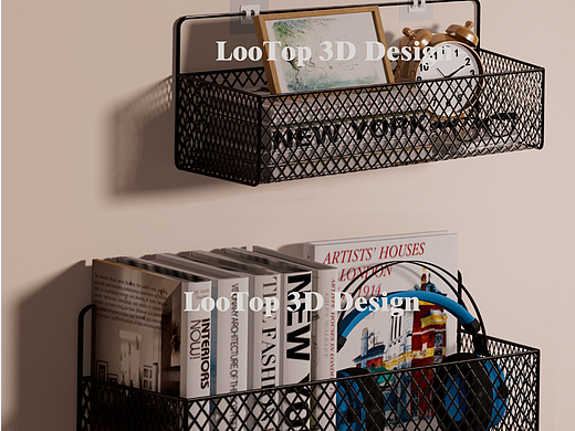 墙上置物架3D建模渲染效果图（个人主页-ZNjIzNTUyNzY=） - 其他工业/产品 - 站酷设计师鹿托邦文化原创素材 - 站酷ZCOOL