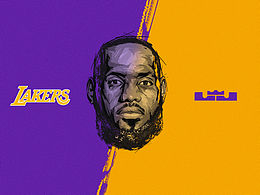 NBA 球星 湖人勒布朗詹姆斯 頭像