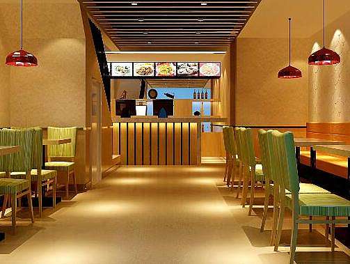 成都快餐店装修设计，成都快餐店装修，成都快餐店设计 精美案例