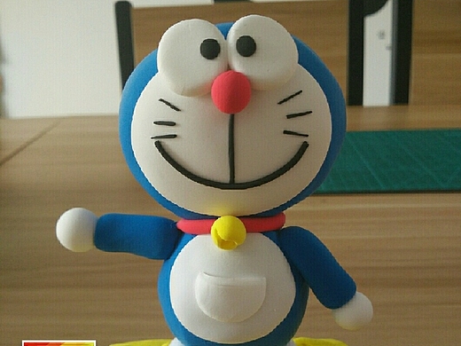 安小染的粘土手工礼物私人定制-哆啦a梦 萌系礼物摆件