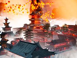 中元节概念场景