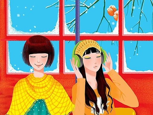 画儿晴天唯美青春插画系列