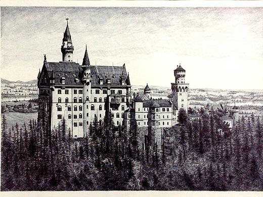 新天鹅堡（个人主页-ZMTk2NTU4ODQ=） - 绘画 - 站酷设计师loong_原创素材 - 站酷ZCOOL