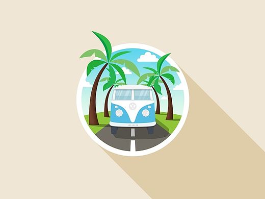 ICON-扁平长投影