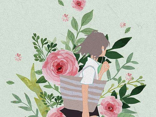 生活植物app 廿四——引导页插画