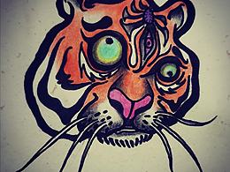 纹身手稿—脑福