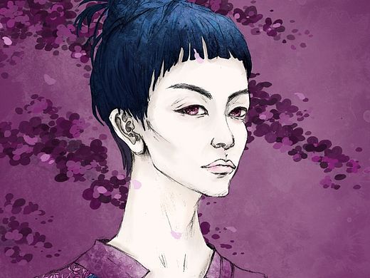 却是心若桃花遇寒风