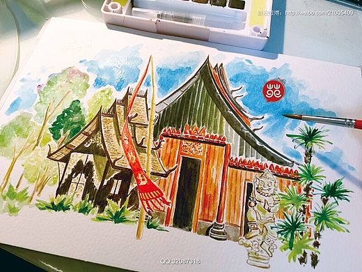 泰国手绘旅行日记过程稿--01