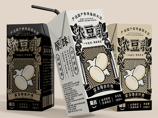 开鑫浓豆乳包装设计