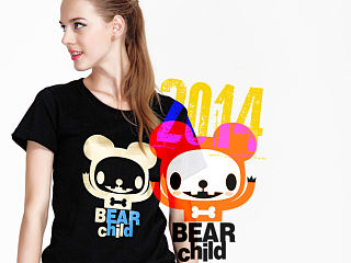 我设计的卡通潮牌   BEAR CHILD熊孩子潮牌 李雷雷漫画
