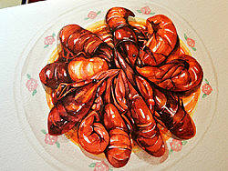 金鱼手绘美食——香辣小龙虾