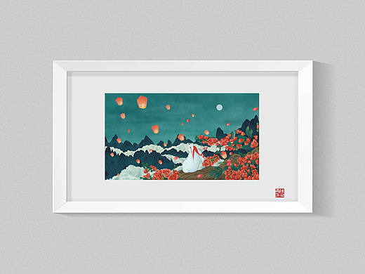 《中国神怪》系列插画作品——讹兽