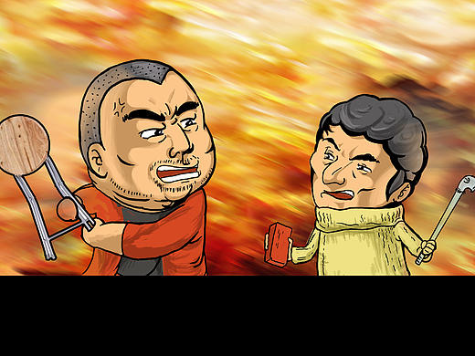 內(nèi)蒙大PK插圖（個人主頁-ZMjEyMjE0NzI=） - 藝術(shù)插畫 - 站酷設(shè)計師劉盾原創(chuàng)素材 - 站酷ZCOOL