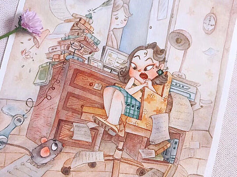 室内人物