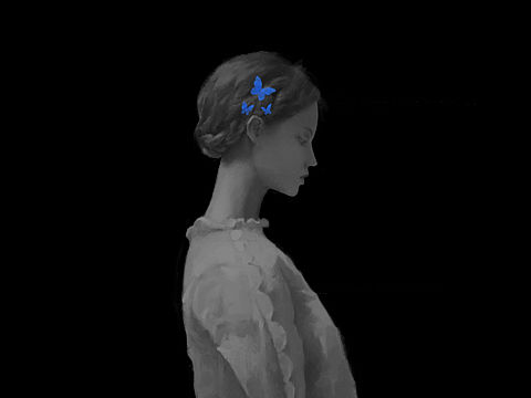 做一个蓝色的梦【Procreate绘画】（个人主页-ZNTM5NTY5NDA=） - 艺术插画 - 站酷设计师Nancil原创素材 - 站酷ZCOOL