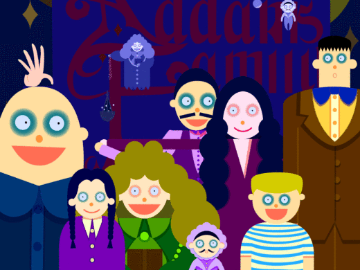 《The Addams Family》电影海报设计