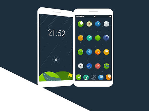 手机界面展示（个人主页-ZMTUwNjY0MTI=） - 主题/皮肤 - 站酷设计师Grace_Fei原创素材 - 站酷ZCOOL