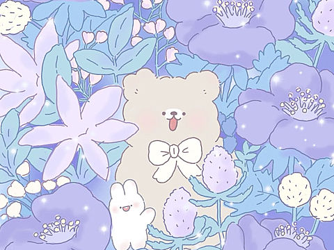 紫色的花丛