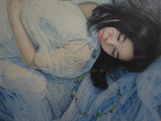 高端彩铅画定制——《睡美人》