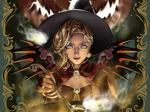 守望先锋 万圣节女巫天使皮肤