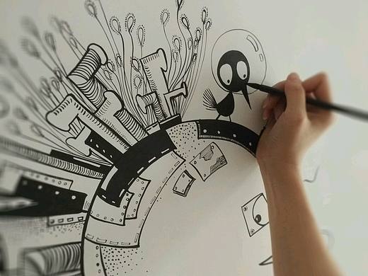 任性动漫墙绘