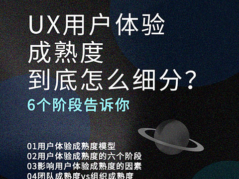 用户体验成熟度到底怎么细分?六个阶段告诉你!
