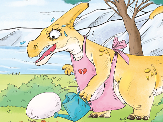 恐龍媽媽的蛋廢稿（個人主頁-ZNjQ1OTU1NjA=） - 藝術(shù)插畫 - 站酷設(shè)計師lucia梁原創(chuàng)素材 - 站酷ZCOOL