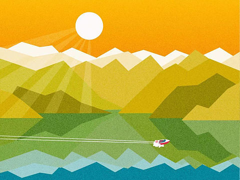 扁平风风景（个人主页-ZNTQ4MzMwNjQ=） - 海报 - 站酷设计师A2kee原创素材 - 站酷ZCOOL