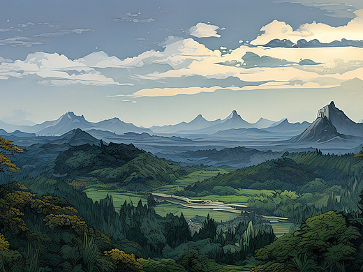 不同风格的山川风光（一）