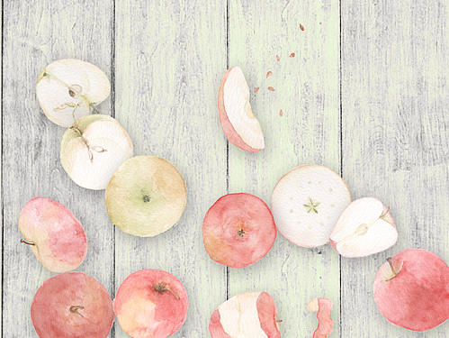 free水彩素材--- 水果们01~~