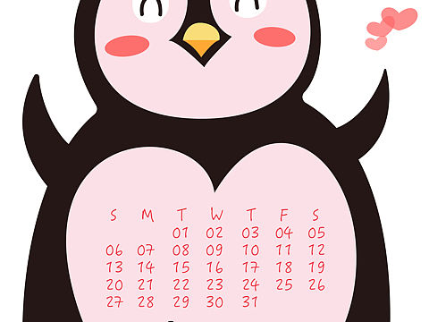2019日历插画